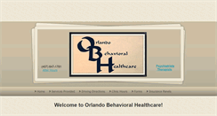 Desktop Screenshot of orlandobehavioral.com