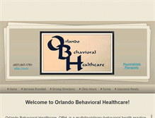 Tablet Screenshot of orlandobehavioral.com